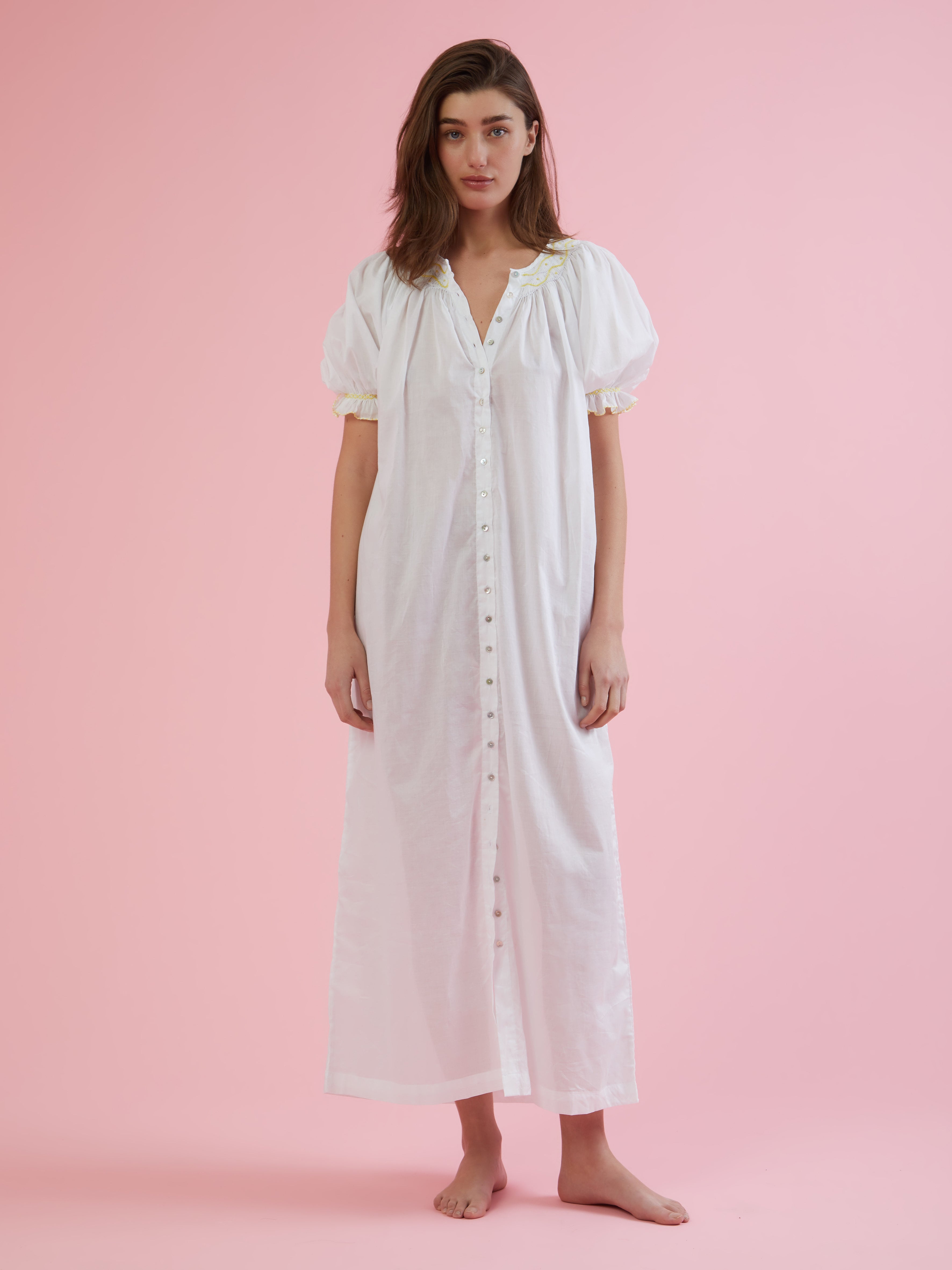 Malagasy cotton smocked nightdress – Folkloore