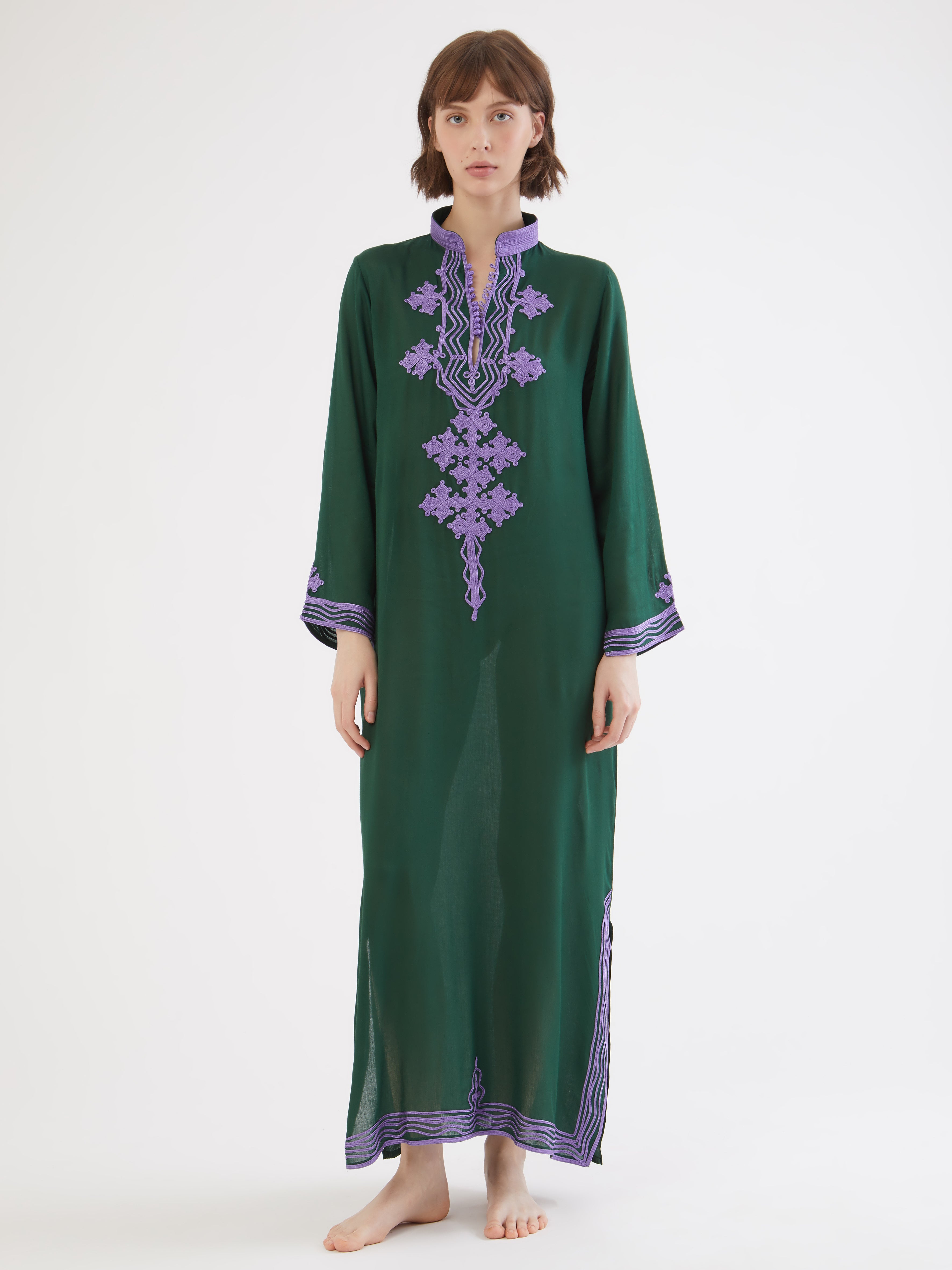 Moroccan Jade cotton kaftan – Folkloore