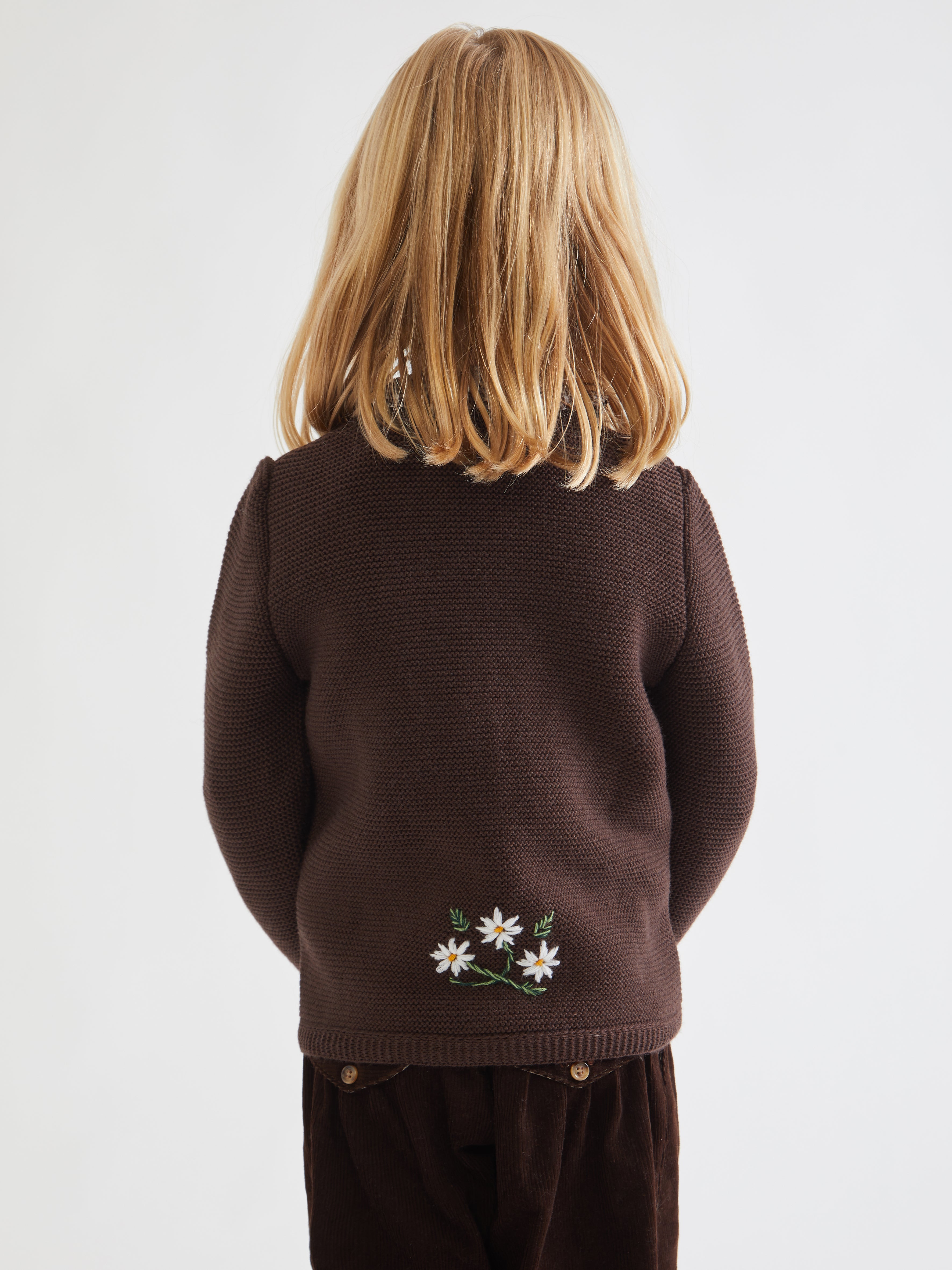 Hand made, fatto a mano, golf ricamato, embroidered sweater, knitwear, maglieria, knitted vest, Tyrolen sweater, traditional sweater, made in Italy, edelweiss, Stella alpina, mum and daughter, match with your daughter, mini me collection
