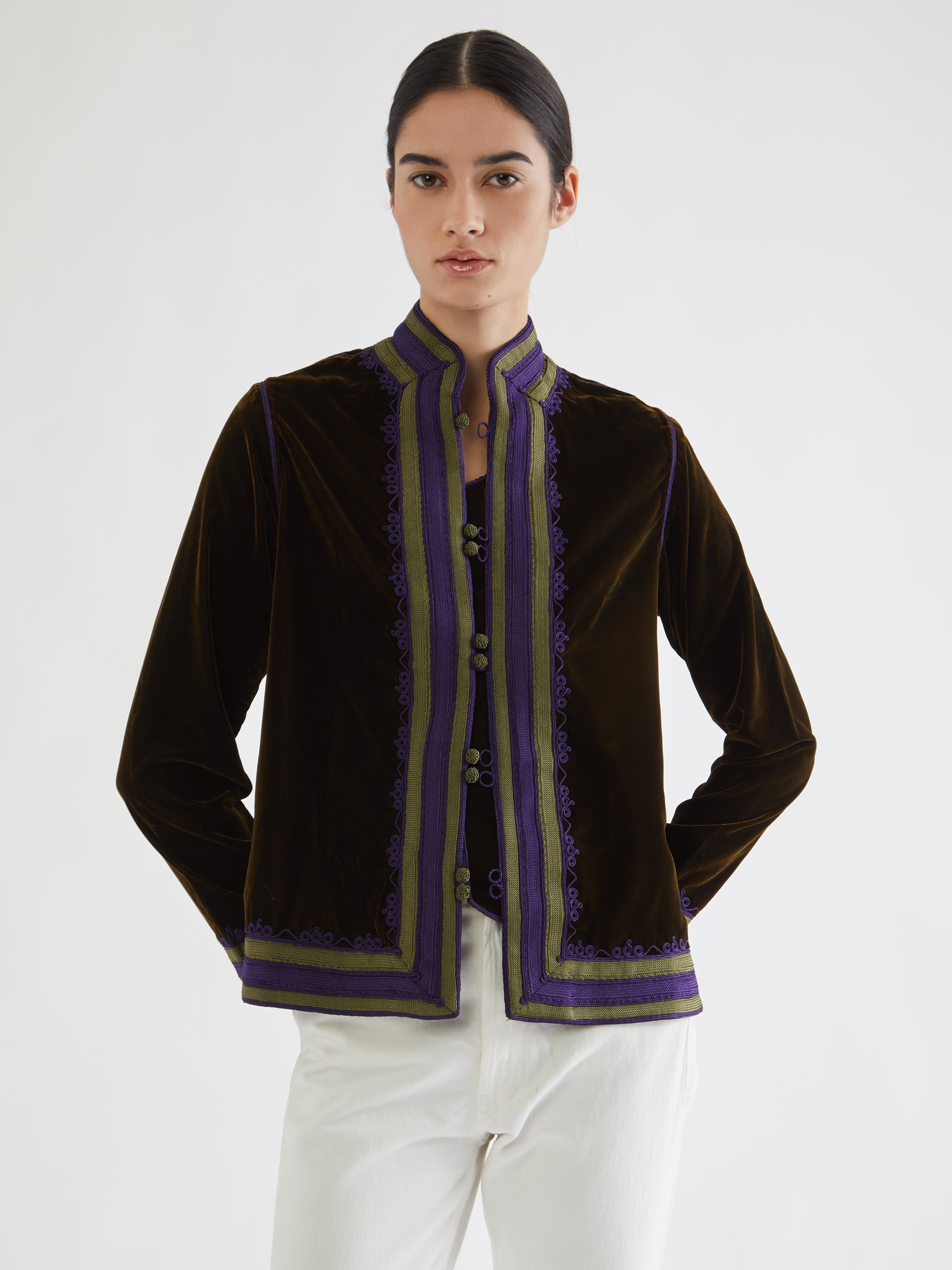 Moroccan velvet jacket