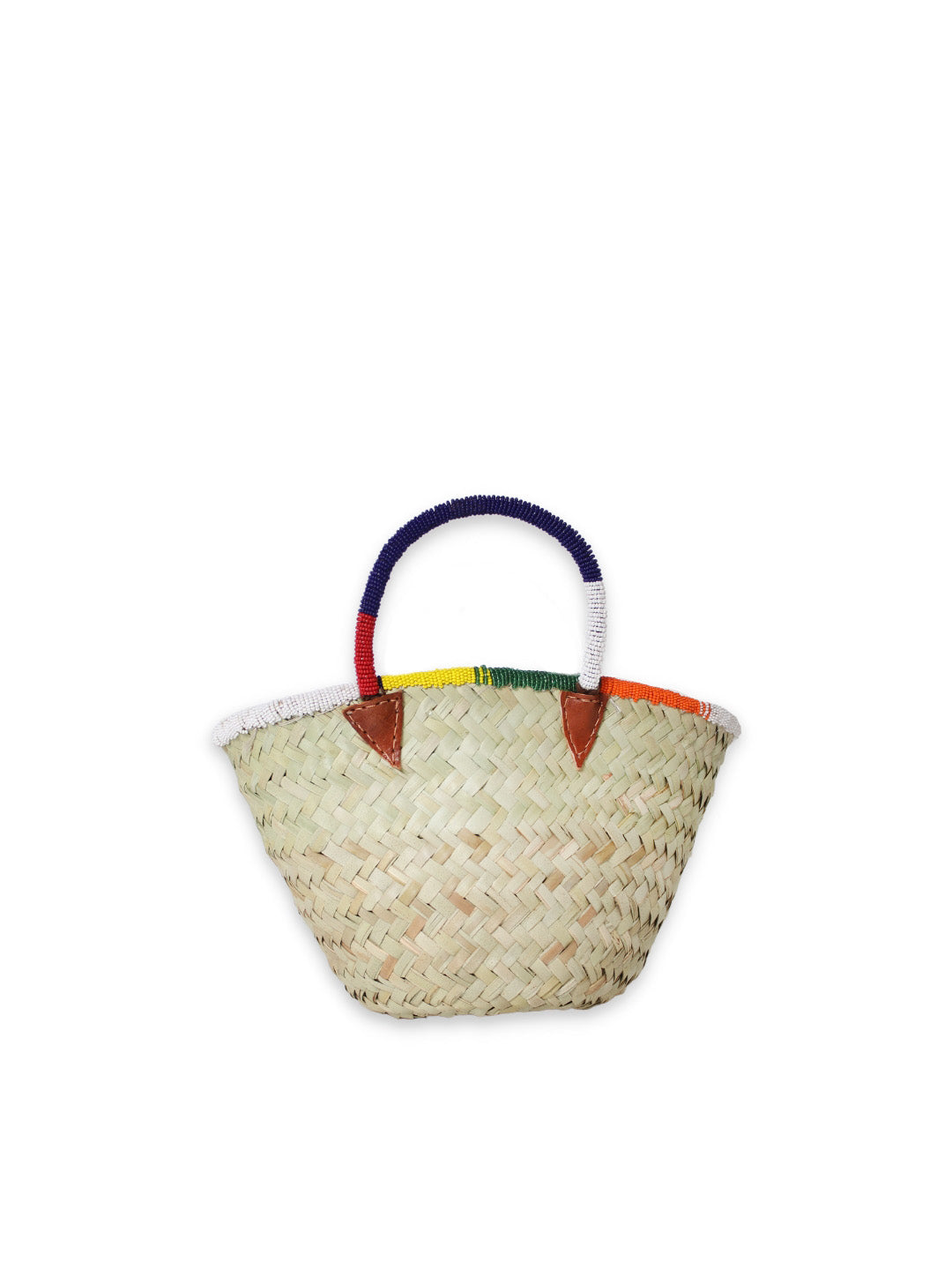 Classic hand-woven straw bags are as romantic as they are functional. With a roomy interior to easily hold all your essentials it brings resort vibes to any look during the summer. A fun touch with colorful beads makes it an instant favorite for warm beach days. Beaded basket, bag, summer basket, beach bag, fatto a mano, moda etica, borsa da spiaggia, cesta