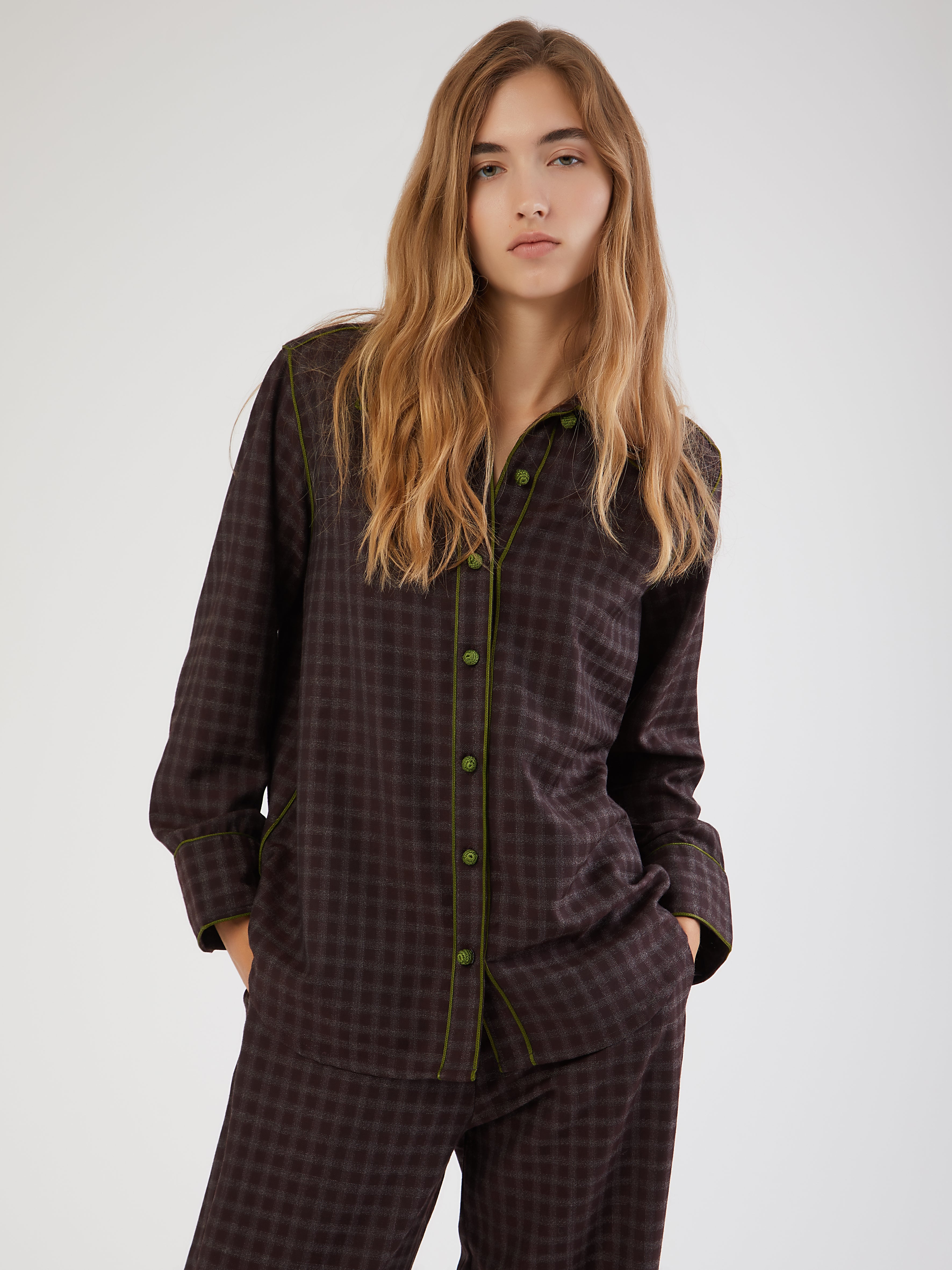 Moroccan Alma wool shirt