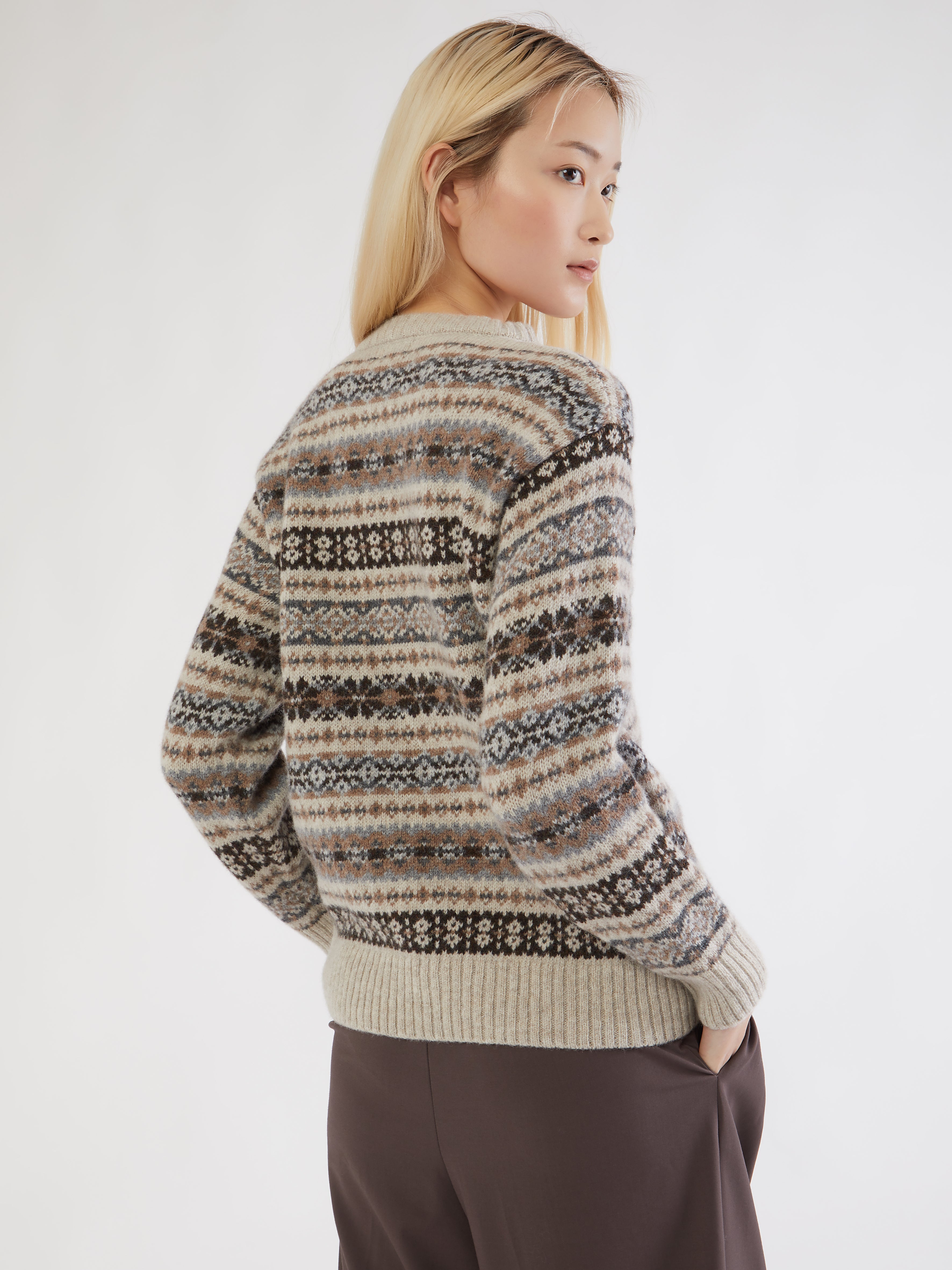 ETHICAL FASHION, CRAFTSMANSHIP, SUSTAINABLE FASHION, TRADITIONAL FASHION, ETHNIC FASHION, BOHEMIAN FASHION, MODA ETICA, MODA SOSTENIBILE, TECNICHE ARTIGIANALI, MODA TRADIZIONALE, MODA ETNICA, VESTITI BOHEMIAN, GOLF, FAIR ISLE, SCOTTISH SWEATER, 100% LANA, 100% WOOL, TRADITIONAL SWEATER, MADE IN SCOTLAND, GOLF INGLESI