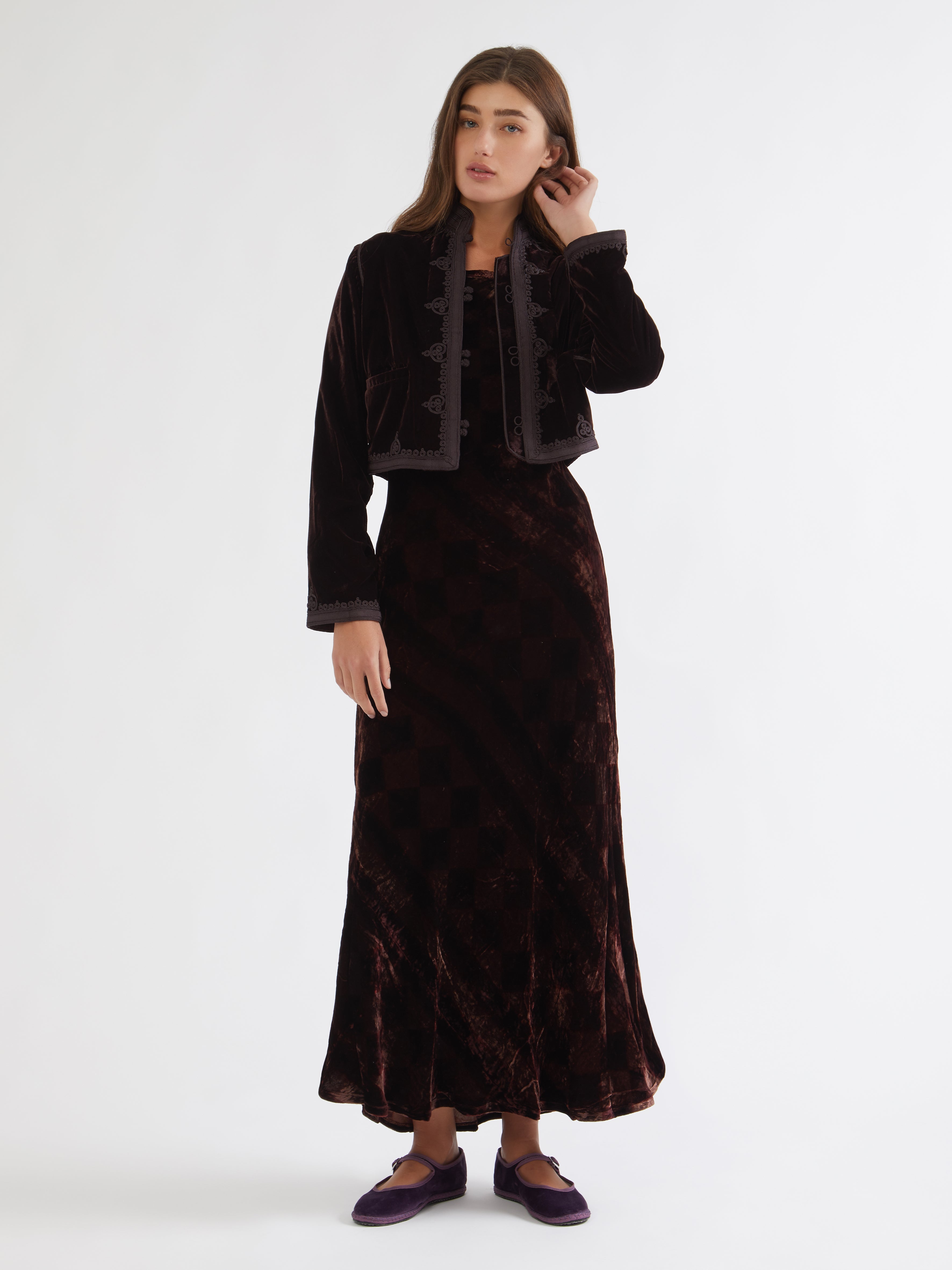 Moroccan velvet Bolero