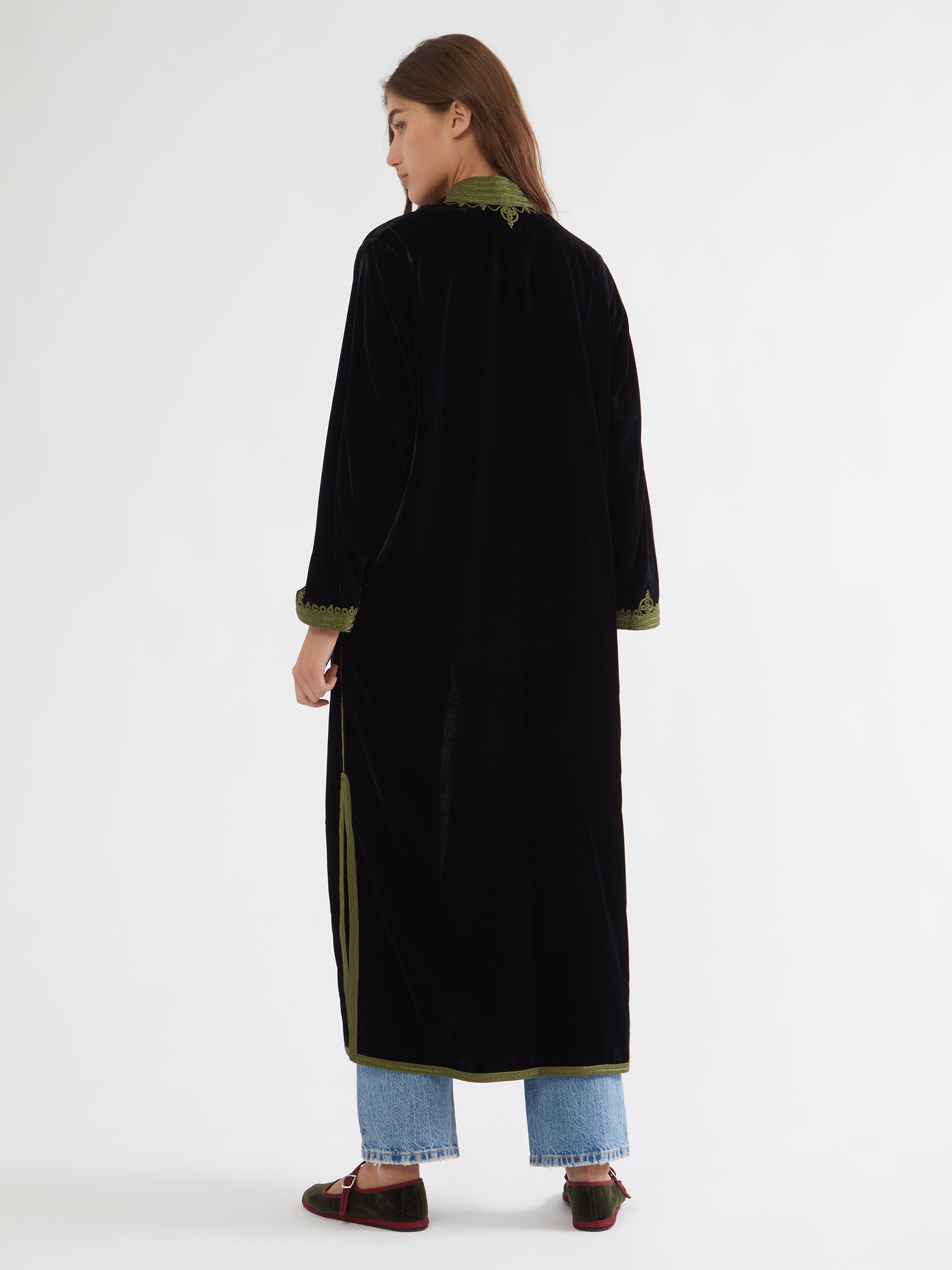 Moroccan velvet coat
