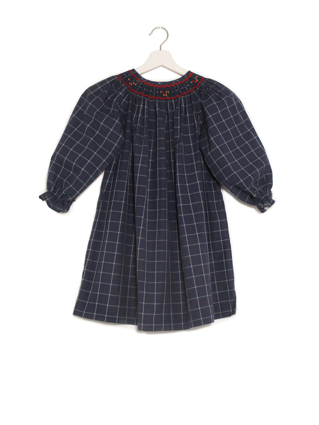 Malagasy smocked kids long sleeves nightdress