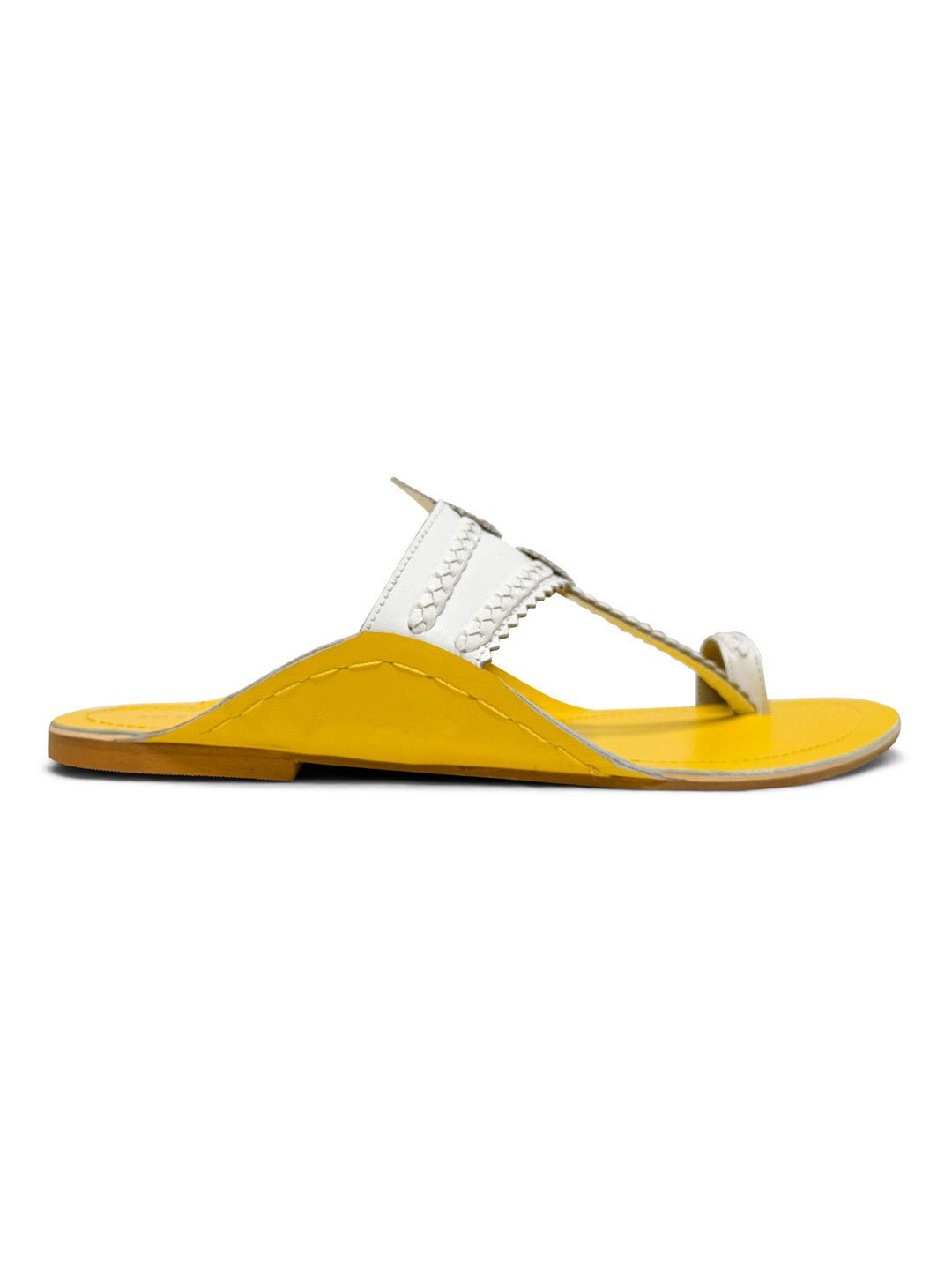 Kolhapuris flat sandals, handcrafted, india, traditional artisanal techniques, slip-on, heritage design, Kolhapuri style, pop colors, modern twist, iconic shape, leather sandals, cultural craftsmanship, relaxed fit, sandali in pelle, sandali indiani, summer shoes, scarpe estive
