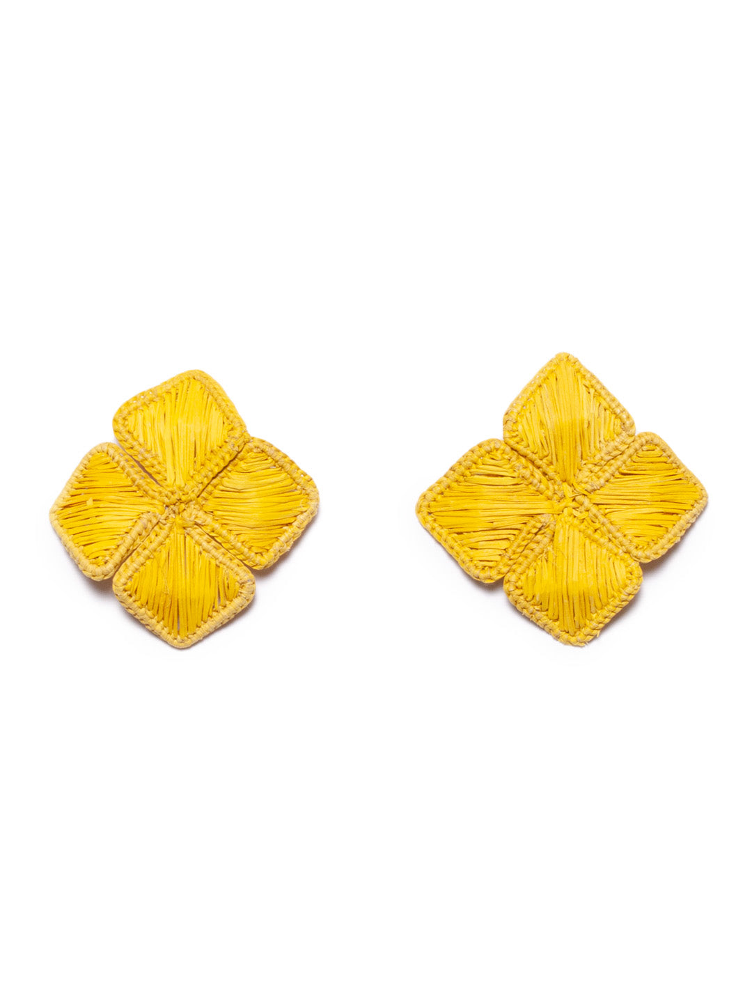 Colombian Iraca palm Flower earrings